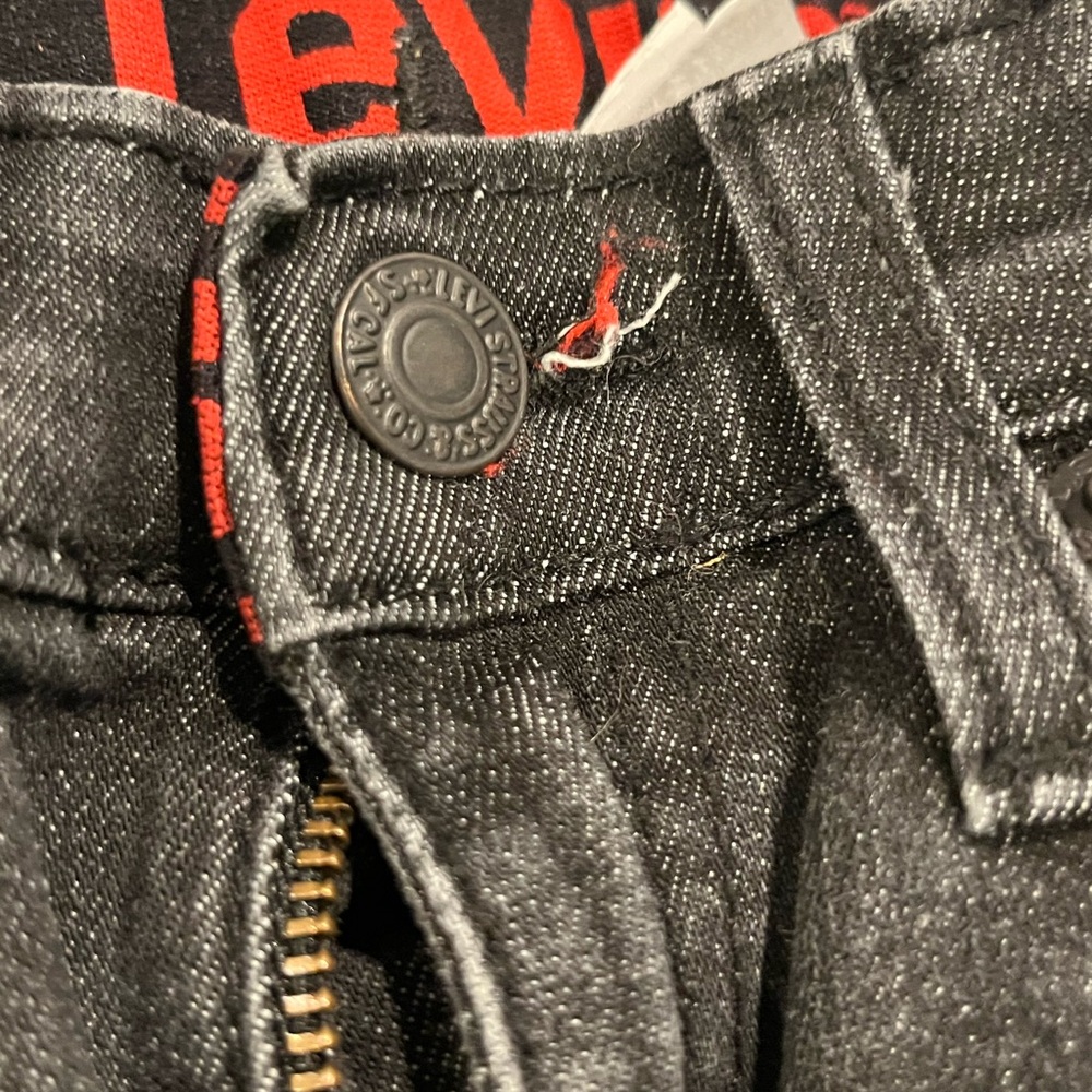 Levi's Black Boys Straight Jeans - Picture 3 of 9